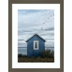 Claraville Gronkjaer Collection Beach Hut By Lotte Gronkjaer - Picture Frame Photograph On Paper
