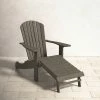 Clarinda Eucalyptus Outdoor Adirondack Chair With Ottoman