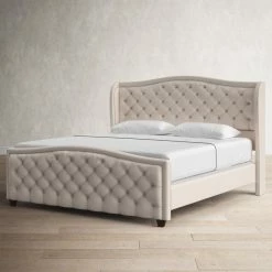 Coleman Upholstered Wingback Bed -BirchLane Sales Store ColemanUpholsteredWingbackBed 4
