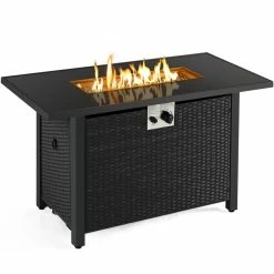 Domeier Rectangle Fire Pit Table