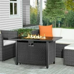 Domeier Rectangle Fire Pit Table -BirchLane Sales Store DomeierRectangleFirePitTable 3
