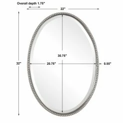 Dunigan Oval Metal Wall Mirror -BirchLane Sales Store DuniganOvalMetalWallMirror 3