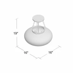 Faiyaz Glass Semi Flush Mount -BirchLane Sales Store FaiyazGlassSemiFlushMount 2