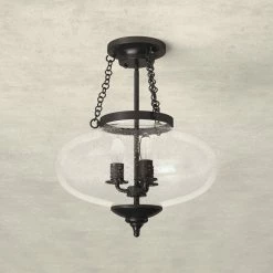 Faiyaz Glass Semi Flush Mount -BirchLane Sales Store FaiyazGlassSemiFlushMount 3