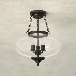 Faiyaz Glass Semi Flush Mount -BirchLane Sales Store FaiyazGlassSemiFlushMount 4