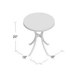 Fleur Concrete Outdoor Side Table -BirchLane Sales Store FleurConcreteOutdoorSideTable 3