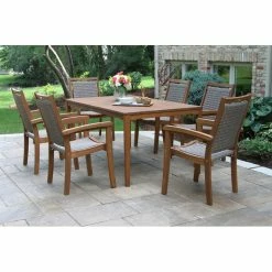 Fleur Eucalyptus Outdoor Dining Table -BirchLane Sales Store FleurEucalyptusOutdoorDiningTable 2