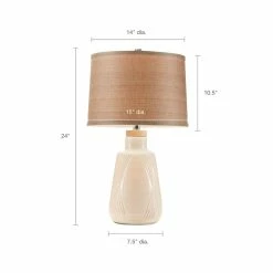 Galilea Boho Textured Ceramic Table Lamp -BirchLane Sales Store GalileaBohoTexturedCeramicTableLamp 4