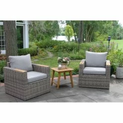 Genesis Wicker Outdoor Lounge Chair