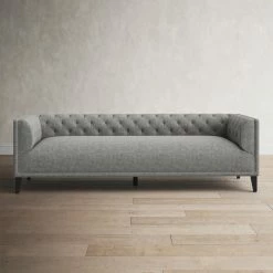 Girlene 91.73'' Upholstered Chesterfield Sofa