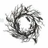 Halloween Faux Grapevine Lighted Wood Wreath