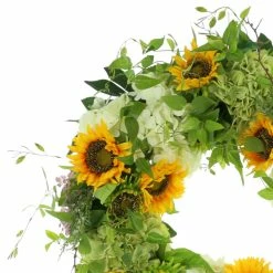 Handcrafted Faux Sunflower Wreath -BirchLane Sales Store HandcraftedFauxSunflowerWreath 1
