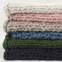 Hannelle Chunky Knit Throw Blanket -BirchLane Sales Store HannelleChunkyKnitThrowBlanket 4