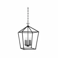 Hastings 4 - Light Dimmable Lantern Geometric Chandelier -BirchLane Sales Store Hastings4 LightDimmableLanternGeometricChandelier 3