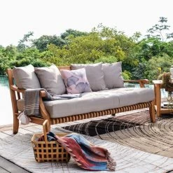 Jo 67.75'' Teak Outdoor Sofa -BirchLane Sales Store Jo67.752727TeakOutdoorSofa 2