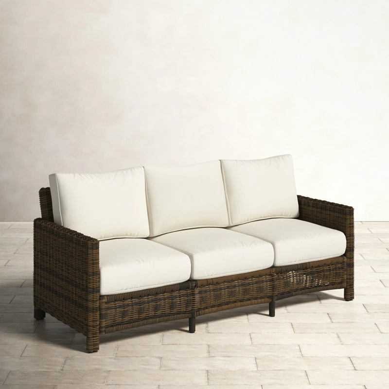 Kearns 77'' Wicker Outdoor Sofa 2 Kearns 77'' Wicker Outdoor Sofa - Image 2