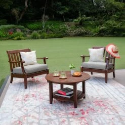 Kempner Mahogany Outdoor Lounge Chair -BirchLane Sales Store KempnerMahoganyOutdoorLoungeChair 2