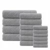 Lauren Turkish Cotton Bath Towels - Set Of 16