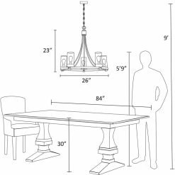 Laurie 5 - Light Dimmable Wagon Wheel Chandelier -BirchLane Sales Store Laurie5 LightDimmableWagonWheelChandelier 2