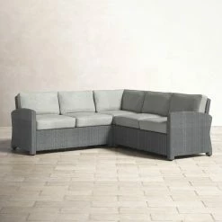 Lawson 84.25'' Wicker Outdoor Sofa