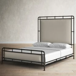 Lieb Upholstered Metal Bed -BirchLane Sales Store LiebUpholsteredMetalBed 3