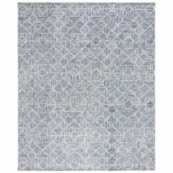 Linsly Handmade Blue/Ivory Rug