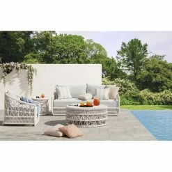 Lucan Concrete Outdoor Coffee Table -BirchLane Sales Store LucanConcreteOutdoorCoffeeTable 3