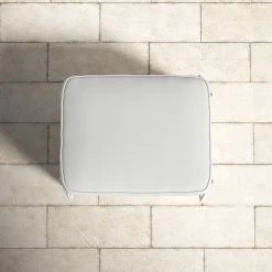 Lucan Wicker Outdoor Ottoman With Sunbrella Cushions -BirchLane Sales Store LucanWickerOutdoorOttomanwithSunbrellaCushions 4