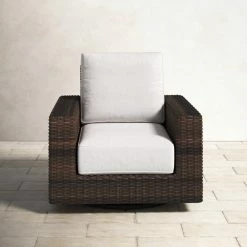 Lucey Swivel All Weather Wicker Lounge Chair