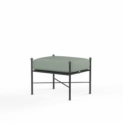 Lucier Metal Outdoor Ottoman With Sunbrella Cushions