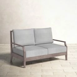 Macklin 54.72'' Eucalyptus Outdoor Sofa -BirchLane Sales Store Macklin54.722727EucalyptusOutdoorSofa 2