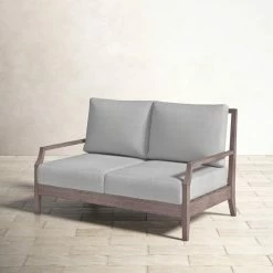 Macklin 54.72'' Eucalyptus Outdoor Sofa -BirchLane Sales Store Macklin54.722727EucalyptusOutdoorSofa 3