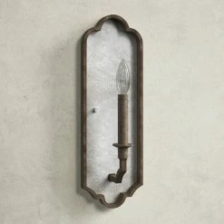 Madison Wood Candle Wall Light