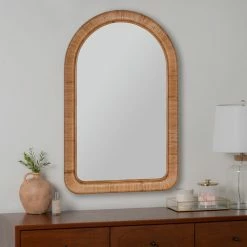 Mara Arch Rattan Wall Mirror -BirchLane Sales Store MaraArchRattanWallMirror 2