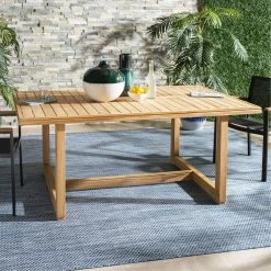 Melrose Teak Outdoor Dining Table -BirchLane Sales Store MelroseTeakOutdoorDiningTable 2