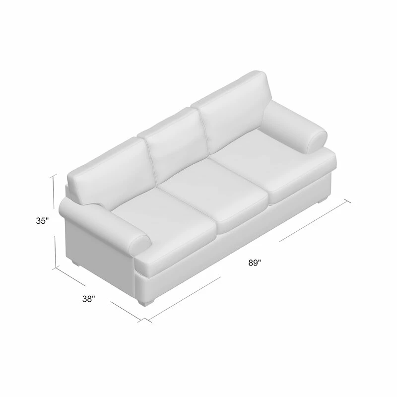 Momeyer 89'' Upholstered Sofa 3 Momeyer 89'' Upholstered Sofa - Image 3