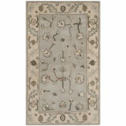 Newfields Handmade Wool Beige/Gray Rug