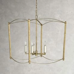 Olive 5 - Light Dimmable Lantern Geometric Chandelier -BirchLane Sales Store Olive5 LightDimmableLanternGeometricChandelier 2