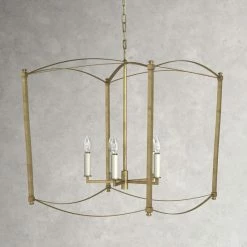 Olive 5 - Light Dimmable Lantern Geometric Chandelier -BirchLane Sales Store Olive5 LightDimmableLanternGeometricChandelier 3