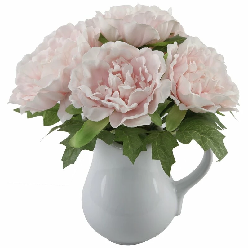 Olveston Peonies Centerpiece In Vase 1 Olveston Peonies Centerpiece In Vase