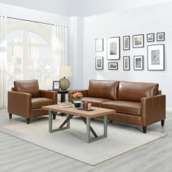 Portland 81" Genuine Leather Sofa -BirchLane Sales Store Portland8122GenuineLeatherSofa 2