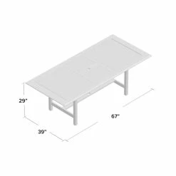Rafael Extendable Teak Outdoor Dining Table -BirchLane Sales Store RafaelExtendableTeakOutdoorDiningTable 3