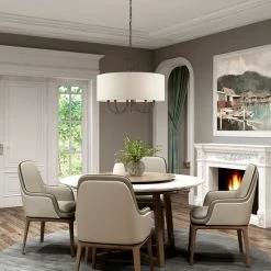 Raymond 5 - Light Dimmable Drum Chandelier -BirchLane Sales Store Raymond5 LightDimmableDrumChandelier 4