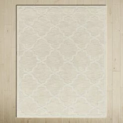 Romina Handmade Wool Beige Rug