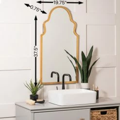 Rosario Arch Metal Wall Mirror -BirchLane Sales Store RosarioArchMetalWallMirror 2