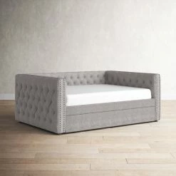 Semaj Upholstered Daybed With Trundle -BirchLane Sales Store SemajUpholsteredDaybedwithTrundle 2