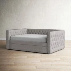 Semaj Upholstered Daybed With Trundle -BirchLane Sales Store SemajUpholsteredDaybedwithTrundle 3