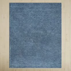 Springview Handmade Wool Blue Rug