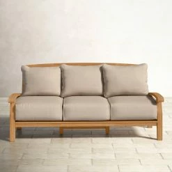Summerton 77.5'' Teak Outdoor Sofa