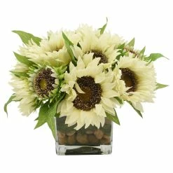 Sunflower Floral In Vase 8 Sunflower Floral In Vase -BirchLane Sales Store SunflowerFloralinVase 3